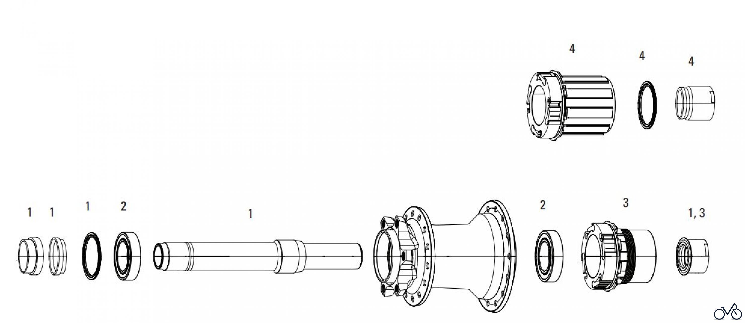 sram 746 rear disc hub