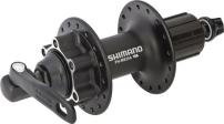 Laufräder HINTERRADNABE DEORE SCHWARZ 8/9FACH 36L,135MM SHIMANO-LOGO,6-LOCH