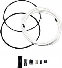 Freizeit Schalt-/ Bremskabel-Kit SlickWire 5 mm / Rennrad / weiß / Bremskabel / Standard