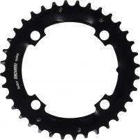 Freizeit SRAM Kettenblatt MTB 36T, LK:104mm, Alu., mattschwarz 2x10, (Specialized 36/24T)