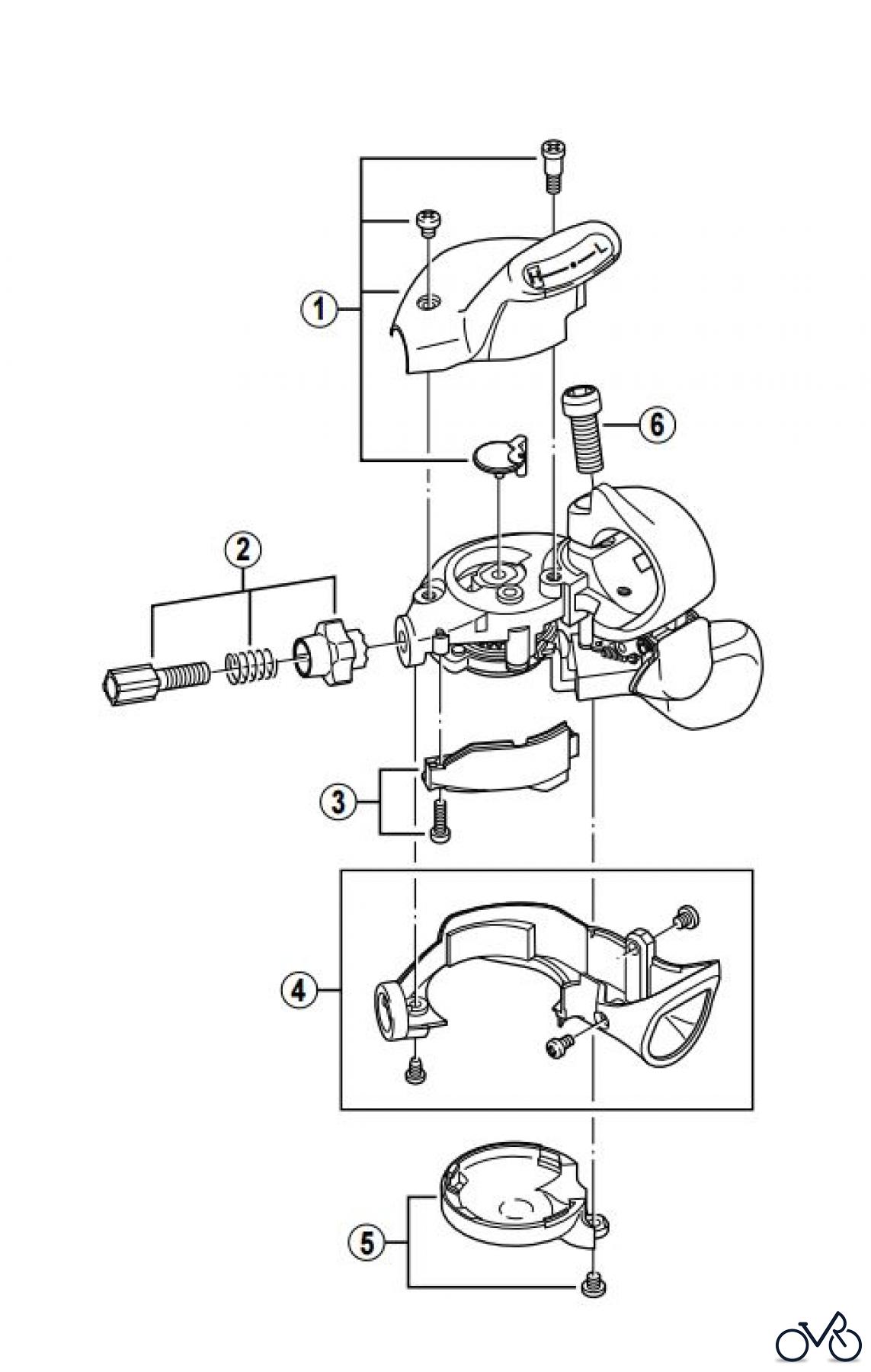  Shimano SL Shift Lever - Schalthebel SL-F700-R SHIMANO CAPREO Tap-Fire Lever