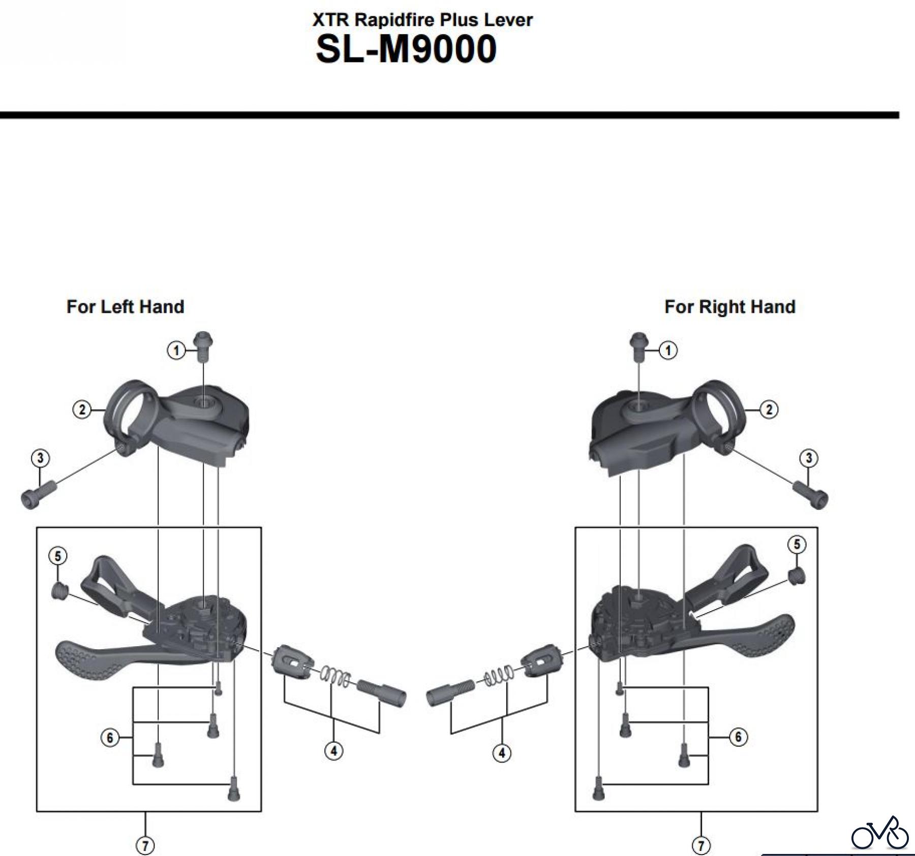 Shimano XTR SL-M9000 Schalthebel Ersatzteil