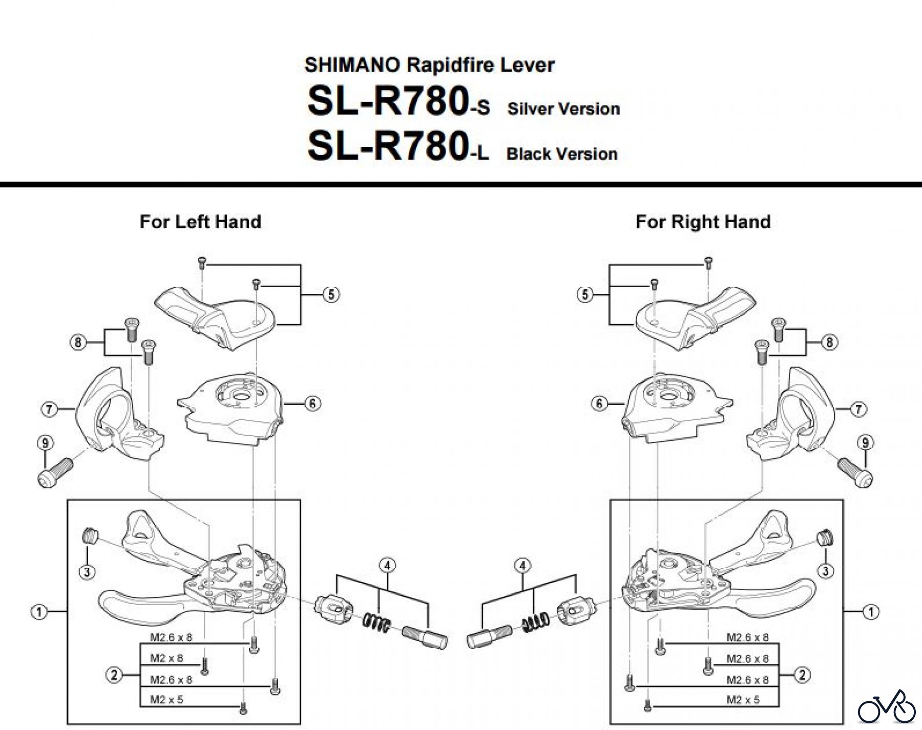  Shimano SL Shift Lever - Schalthebel SL-R780 _3220 SHIMANO Rapidfire Lever