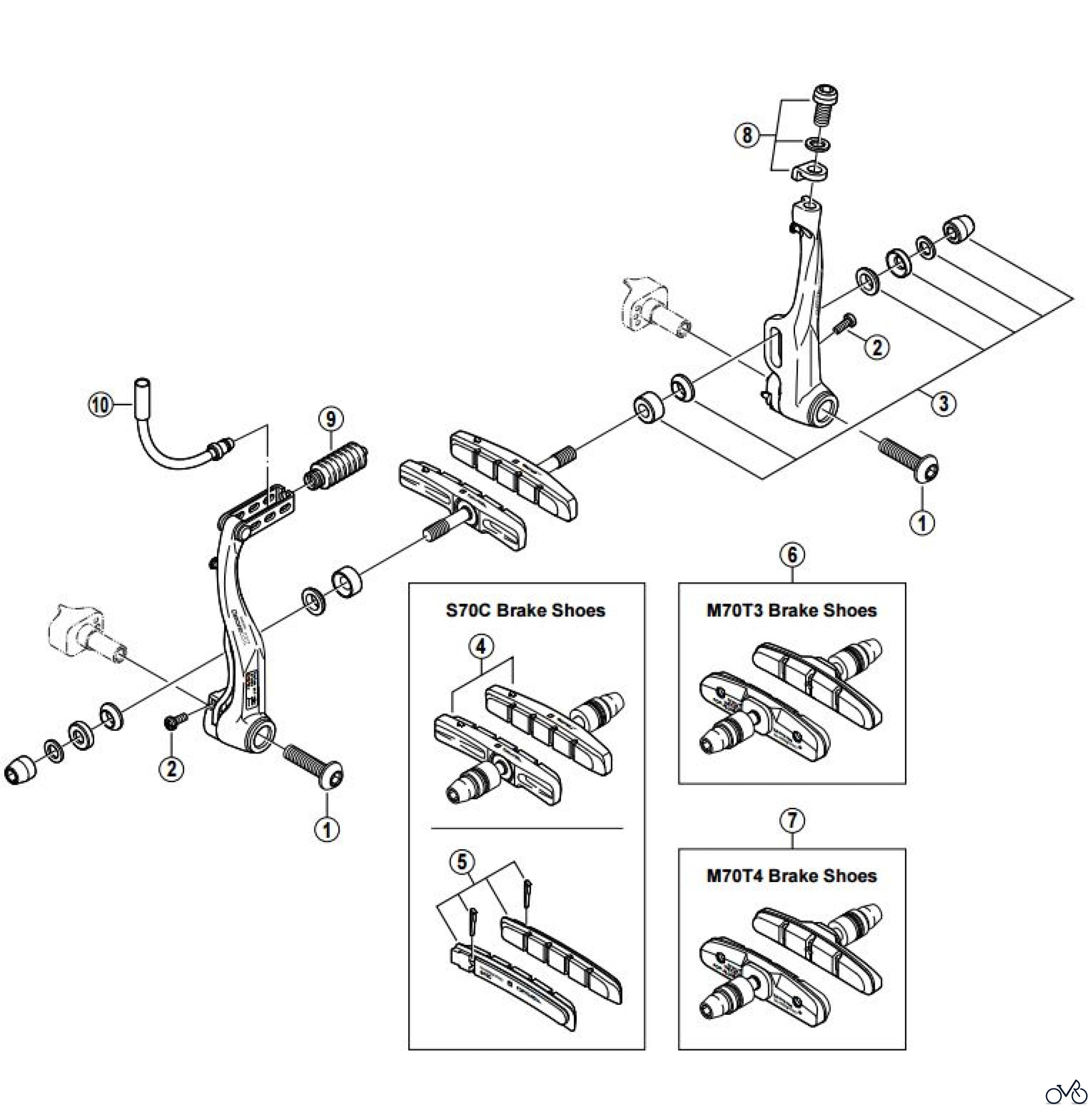 shimano v brake price