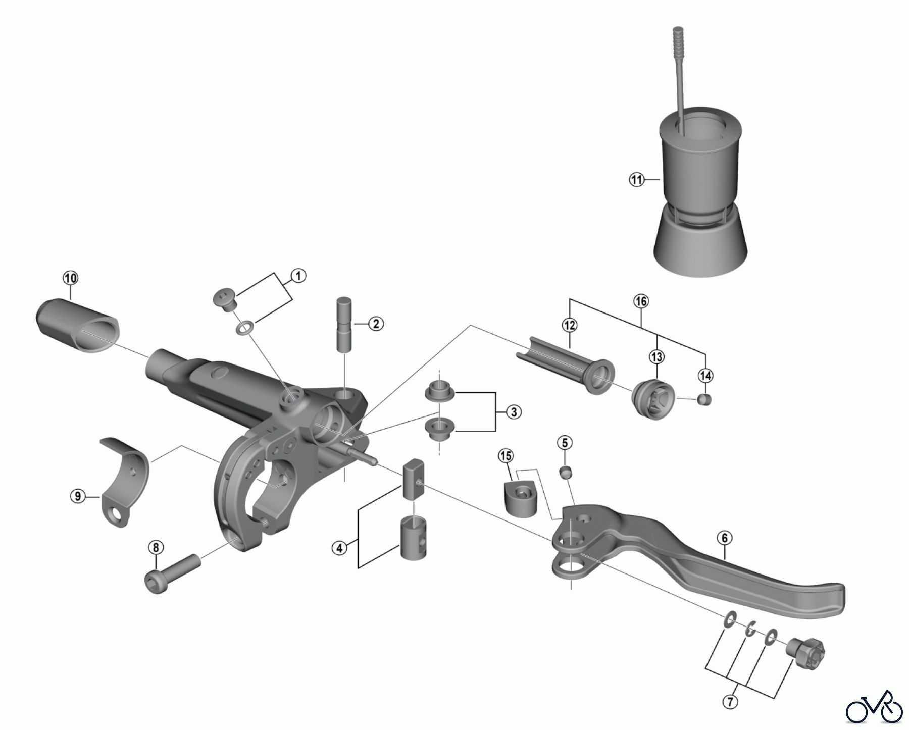  Shimano BL Brake Lever - Bremshebel BL-U8000 SHIMANO CUES Bremshebel (Hydraulische Scheibenbremse)