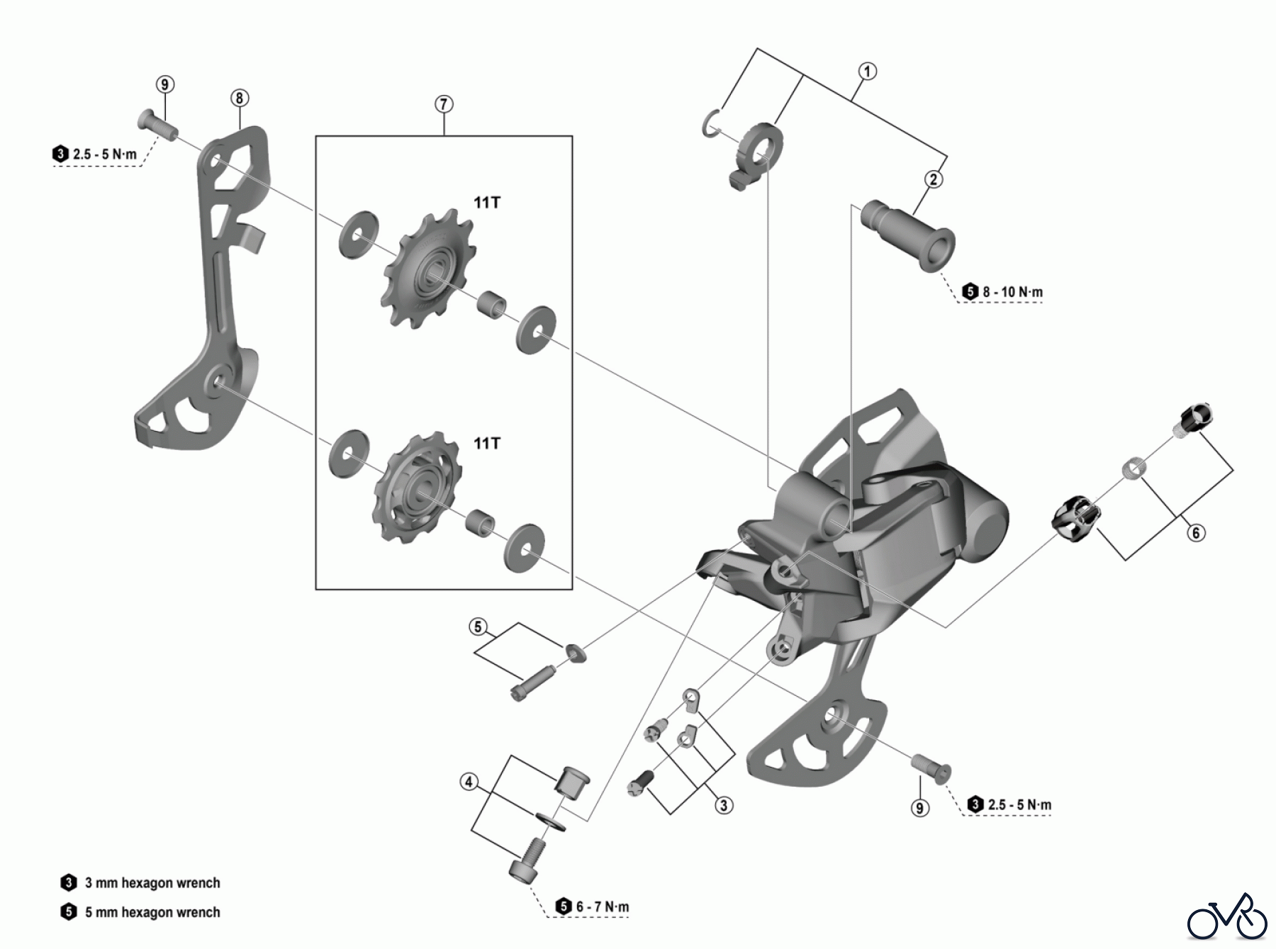  Shimano RD Rear Derailleur - Schaltwerk RD-U2000  ESSA Rear Derailleur