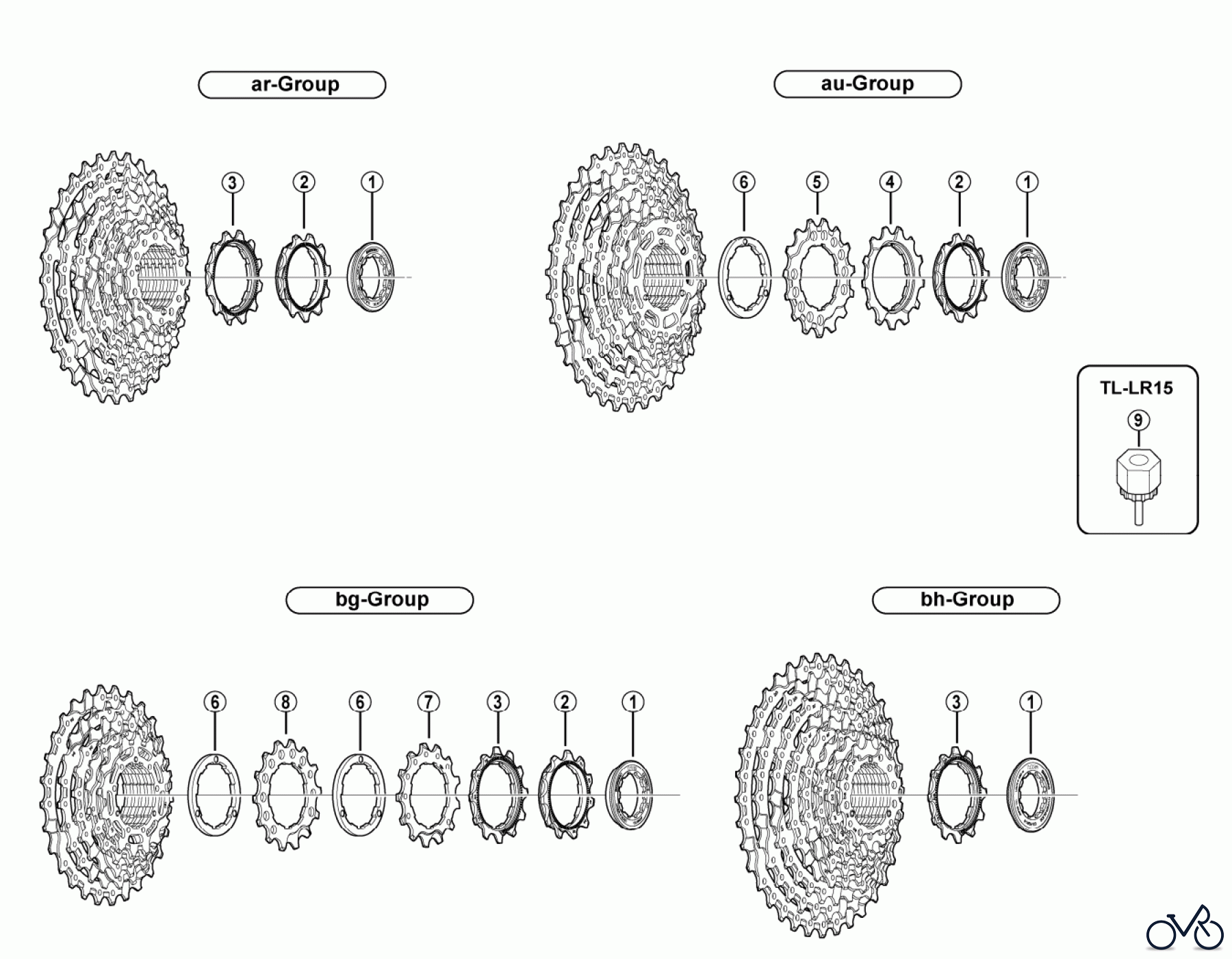  Shimano CS Cassette / Zahnkranz CS-HG61 Cassette Sprocket (9-Speed)